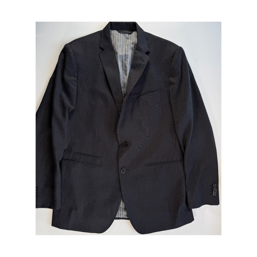 BANANA REPUBLIC Italian Wool Suit Jacket Blazer Mens 42R Charcoal Gray Classic